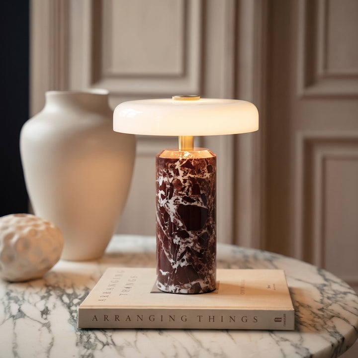 Wireless Marble Glass Table Lamp